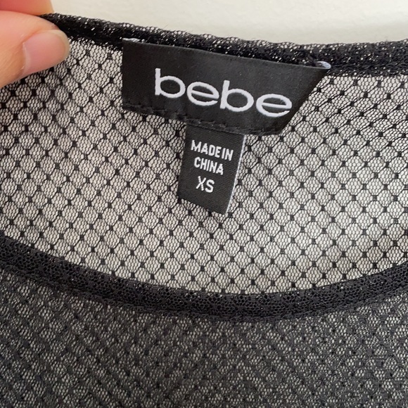 Bebe mesh black top - Picture 2 of 5